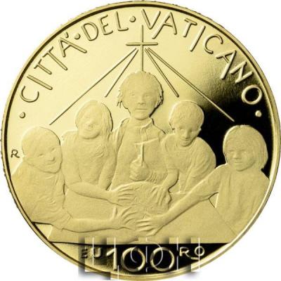 «100 EURO GOLD COIN - 2022 Declarations of the Second Vatican Council - Gravissimum Educationis».jpg