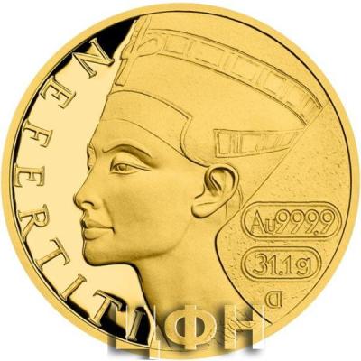«Gold ounce coin Nefertite proof».jpg