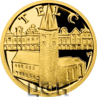 «Gold coin Telč - Historical center proof».jpg