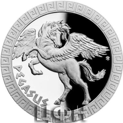 «Silver coin Mythical Creatures - Pegasus proof».jpg