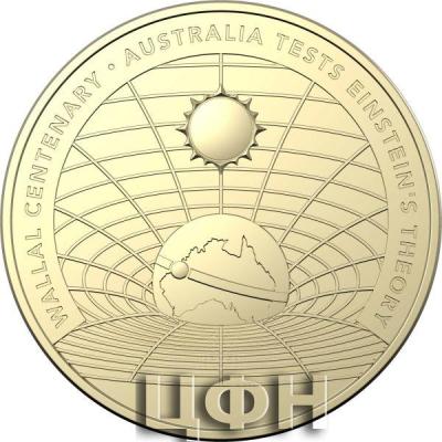 «Wallal Centenary Australia Tests Einstein's Theory - $1 Uncirculated coin 2022».jpg