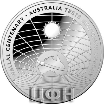 «Wallal Centenary Australia Tests Einstein's Theory - $5 1oz Silver Domed Proof Coin 2022».jpg