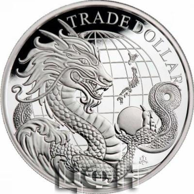«2023 1oz St Helena Modern Japanese Trade Dollar .999 Silver Proof Coin».jpg