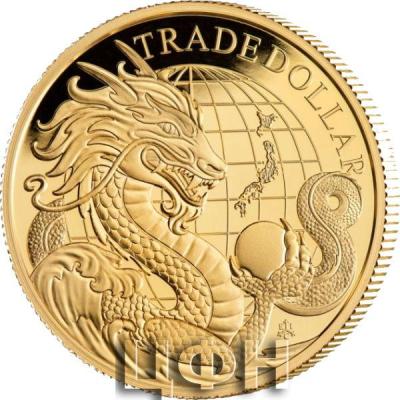 «2023 1oz St Helena Modern Japanese Trade Dollar .9999 Gold Proof Coin».jpg