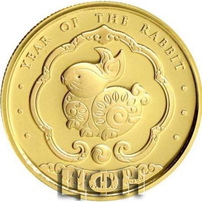 «2023 0.25 oz Kingdom of Bhutan Lunar Rabbit .9999 Gold Proof Coin».jpg