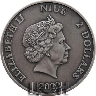 «Silver coin 2 Dollars - Battles of the history of the World – Roman-German wars (Battle of the Teutoburg forrest, 9 CE) ».jpg