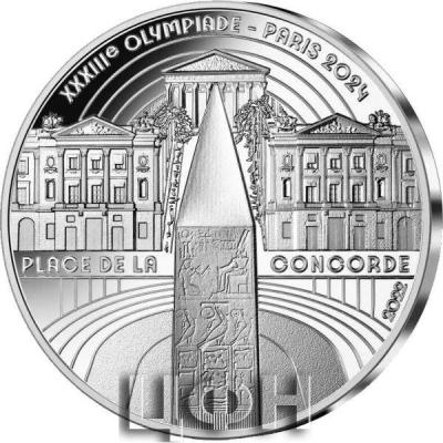 «10 Euro PLACE DE LA CONCORDE Olimpic Games Paris Silver Coin 10€ Euro France 2022 Proof».jpg