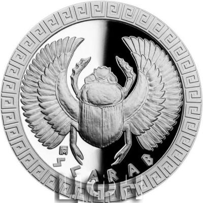 «Silver coin Mythical Creatures - Scarabeus proof».jpg