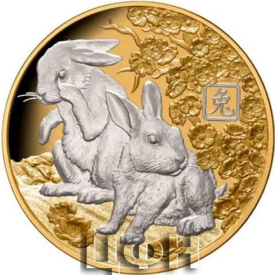 «$25 Platinum Plated 1oz Gold Proof Coin Lunar Rabbit 2023».jpg