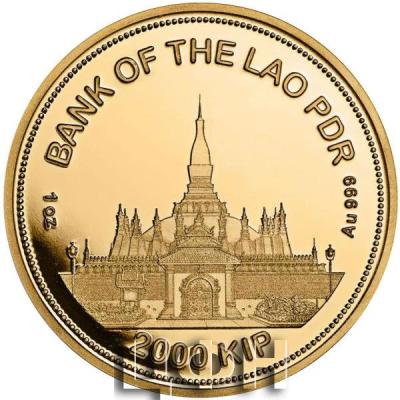 «THE LAO PEOPLE'S DEMOCRATIC REPUBLIC 2000 KIP Gold Ounce».jpg