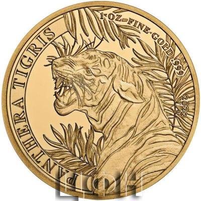 THE LAO PEOPLE'S DEMOCRATIC REPUBLIC 2000 KIP Gold Ounce 2022 Tiger - Panthera Tigris».jpg