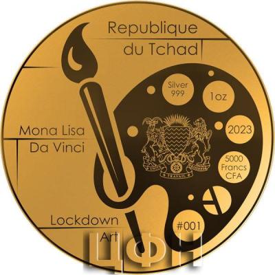 «MONA LISA Lockdown Art Leonardo da Vinci 1 Oz Silver Coin 5000 Francs Chad 2023».jpg