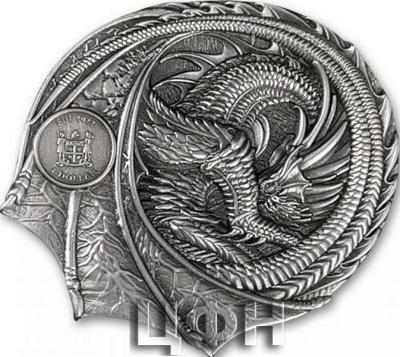 «2022 Fiji $1 1-oz Silver Welsh Dragon Ultra High Relief Antiqued BU».jpg