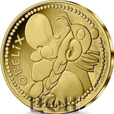 «Astérix - Les caractères bien frappés Obélix - Monnaie de 250€ Or - Qualité BU Millésime 2022».jpg