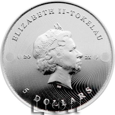«TOKELAU», «2021», «5 DOLLARS» .jpg