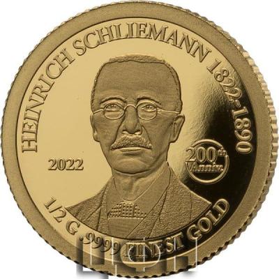 «10 Dollars Barbados 200. Geburtstag Heinrich Schliemann Gold Coin Card 20223».jpg