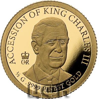 «25 Dollars Liberia 2022 Thronbesteigung King Charles III. Gold Coin Card».jpg