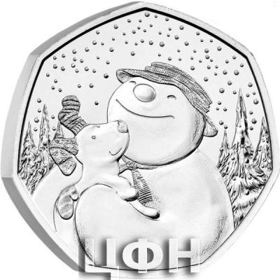 «The Snowman™ and The Snowdog 2022 UK 50p Brilliant Uncirculated Coin».jpg