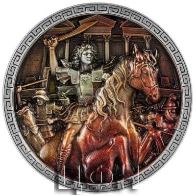 «ALEXANDER THE GREAT 5 Oz Silver Coin 25000 Francs Chad 2023 Antique Finish ».jpg