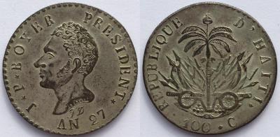 100 сантим Гаити 1830 подделка(1).JPG
