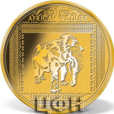 «100 Francs CFA Niger 2021 AFRICAN WILDLIFE - AFRICAN BUSH ELEPHANT».jpg