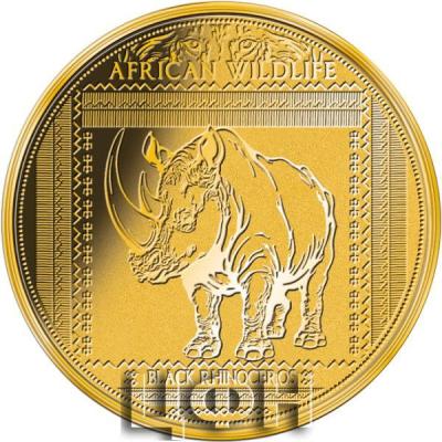 «100 Francs CFA Niger 2021 AFRICAN WILDLIFE -  BLACK RHINOCEROS».jpg