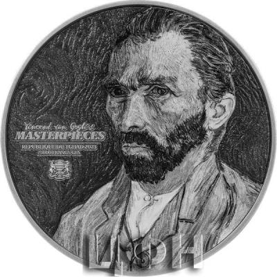 «VINCENT VAN GOGH MASTERPIECES 5 Oz Silver Coin 25000 Francs Chad 2023 Antique Finish».jpg