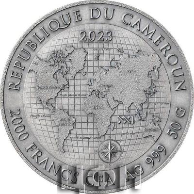 «DIAMOND MINING Earth Treasures Silver Coin 2000 Francs Cameroon 2023 Antique Finish».jpg
