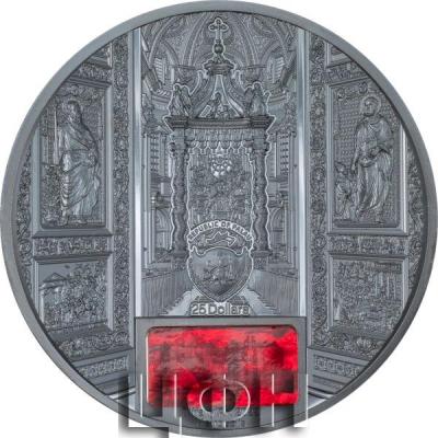 «SAN PIETRO IN VATICANO Tiffany Art 5 Oz Silver Coin 25$ Palau 2022 ».jpg