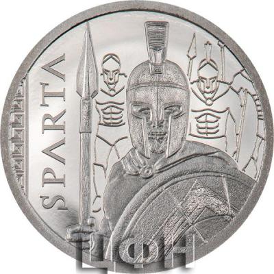 «5$ Cook Islands 2023 SPARTA Platinum Coin».jpg