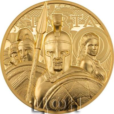 «SPARTA 1 Oz Gold Coin 250$ Cook Islands 2023 ».jpg