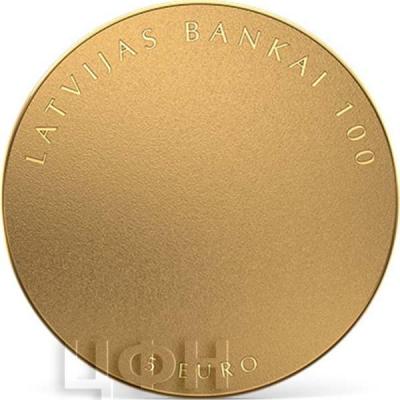 «2022 Latvia €5 Silver Proof Coin Upward Latvijas Banka (Bank of Latvia) 100 Years» (2).jpg
