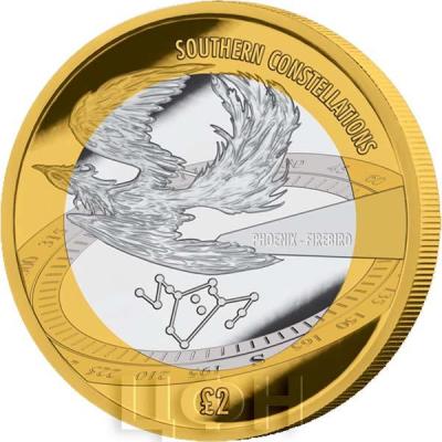 «Bicentenary of William Herschel Southern Constellation of Phoenix - Firebird - 2022 Bi-Metal £2 - BAT».jpg