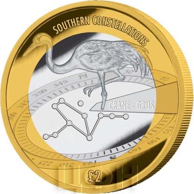 «Bicentenary of William Herschel Southern Constellation of Grus - Crane - 2022 Bi-Metal £2 - BA».jpg