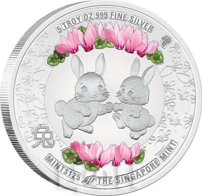 «The Singapore Mint Lunar Rabbit 5oz 999 Fine Silver Proof Colour».jpg