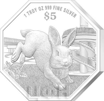 «2023 Singapore Lunar Rabbit 1 troy oz 999 Fine Silver Proof Coin» (2).jpg