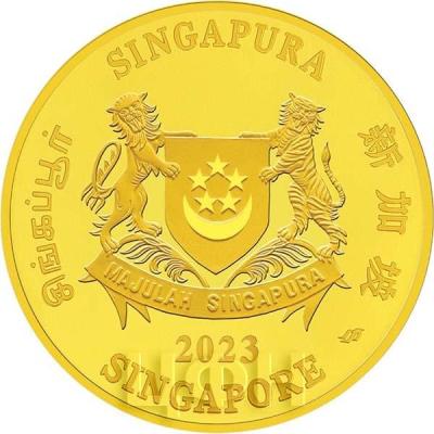 «2023 Singapore Lunar Rabbit 0.25 troy oz 999.9 Fine Gold Proof Coin».jpg