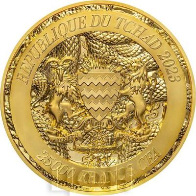«TRIPLE DRAGONS Gilded 5 Oz Silver Coin 25000 Francs Chad 2023 Proof ».jpg
