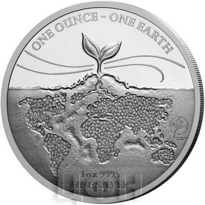 «FIJI 1 Dollar 2022 – One Earth – 1 oz 0.999 silver Proof-like – mintage 12,500 – diameter 40 mm» (2).jpg