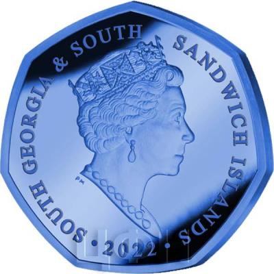 «The Antarctic Blue Whale - 2022 Blue Titanium - SGA - World's First Titanium 50 Pence Coin».jpg