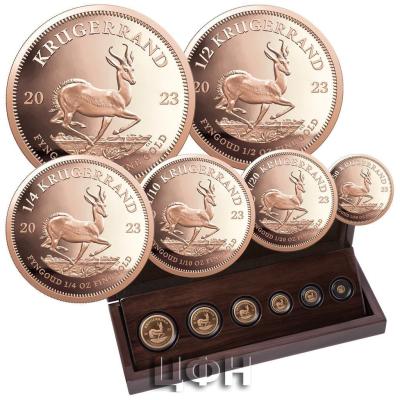 «KRUGERRAND - FRACTIONAL SET 6 COINS - IN WOODEN BOX».jpg