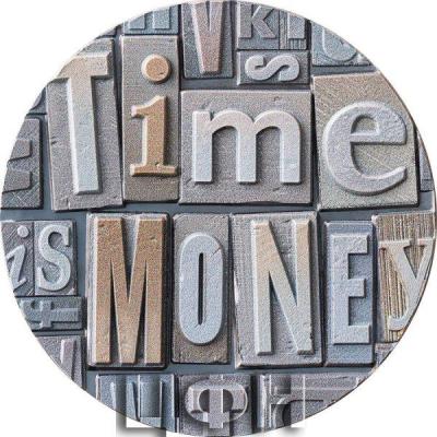 «TIME IS MONEY Imprint of Words 2 Oz Silver Coin 2000 Francs Cameroon 2023 Antique Finish».jpg