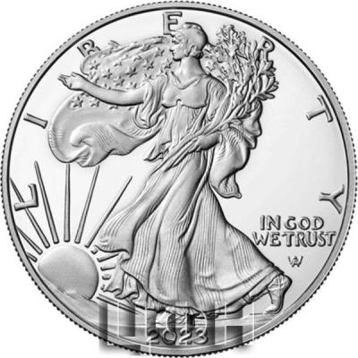 «American Eagle 2023 One Ounce Silver Proof Coin».jpg
