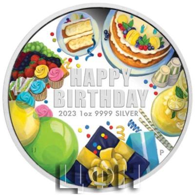 «$ 1 AUSTRALIA 2023 Happy Birthday  1oz Silver Proof Coloured Coin».jpg