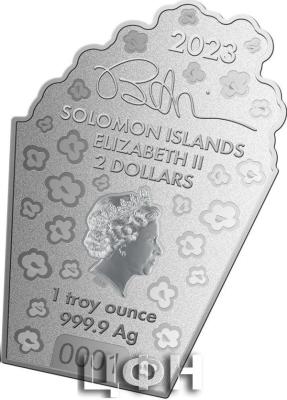 «2 Dollars BURTON MORRIS American Icons 1 Oz Silver Coin 2$ Solomon Islands 2023 Prooflike ».jpg