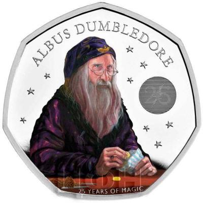 «2023 UK 50p silver Coin color Albus Dumbledore».jpg