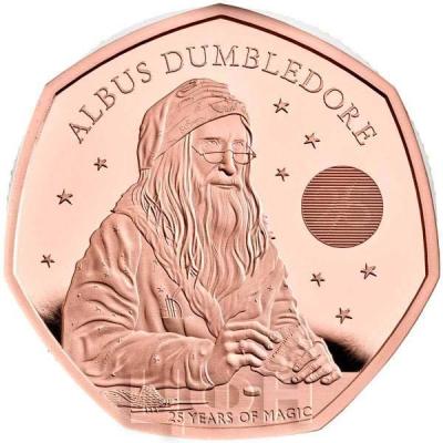 «2023 UK 50p gold Coin Dumbledore».jpg