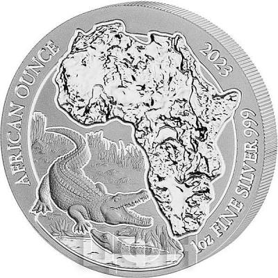 «50 RWF African Ounce Nilkrokodil 2023 - 1 Oz SILVER».jpg