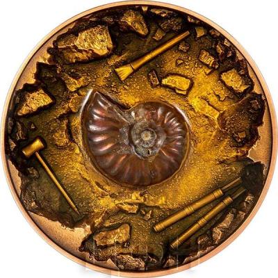 «5000 Francs Chad 2023 Antique Finish AMMONITE FOSSIL EXCAVATION 1 Oz Silver».jpg