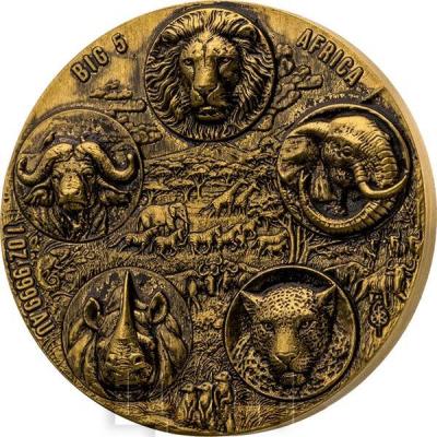 «100 FRANCS CFA 2023 RÉPUBLIQUE DE CÔTE D'IVOIRE Big Five 1 Oz Gold Coin».jpg